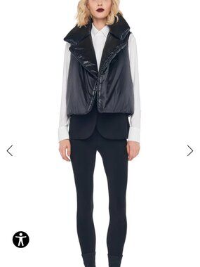 Norma Kamali Sleeping Bag Vest in Grey